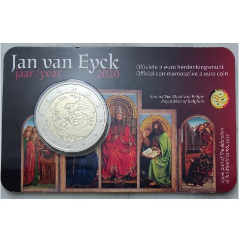 Belgium 2 Euro Brilliant Uncirculated Coin 2020 - Jan van Eyck year - 2 Euro Commemorative Coin