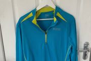 Crivit Sport Bike Wear Long Sleeve Quarter Zip Cycling Jersey mens large