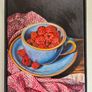 Raspberry Delight - oil painting | Framed Image 3
