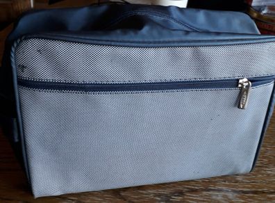 washbag - dark blue + grey pattern