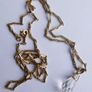 Antique Gold Filled Hayseed Chain Necklace and Pendant length 12" Image 8