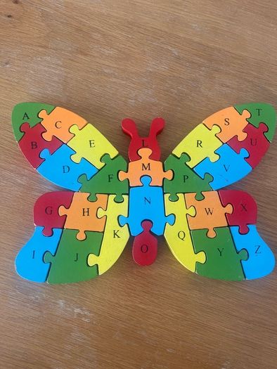 Wooden butterfly puzzle