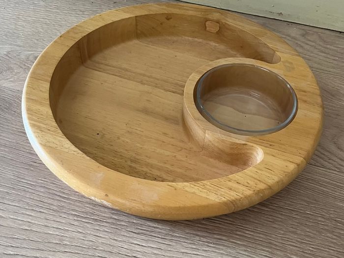 Wooden Dip Serving Dish