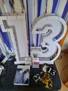 birthday celebration party items+half helium tank