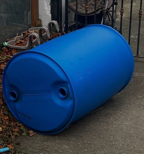 Plastic water barrels