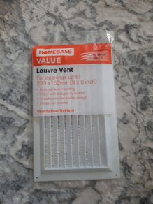 white louvre vent