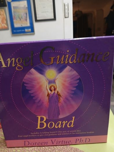 angel guidance board bran new crystals .book and board