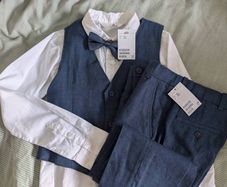BNWT Boys Trousers shirt and waistcoat set