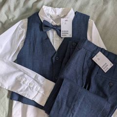 BNWT Boys Trousers shirt and waistcoat set