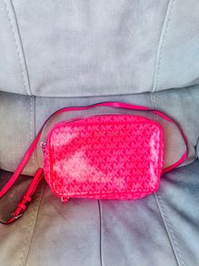 Michael Kors Jet Set signature logo crossbody bag