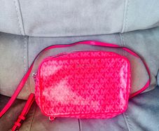 Michael Kors Jet Set signature logo crossbody bag