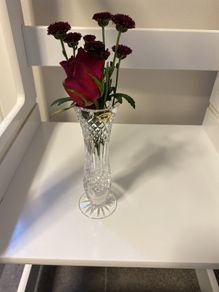 Tyrone crystal stem vase