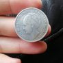 1930 Netherlands Silver One Gulden Coin Image 2