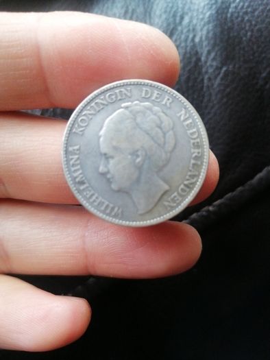 1930 Netherlands Silver One Gulden Coin