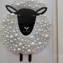 Handcrafted framed Sheep mixed media Mosaic Image 2