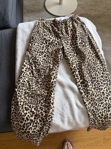 Leopard print trousers
