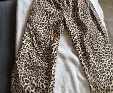 Leopard print trousers