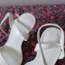 White high heeled sandals Image 3