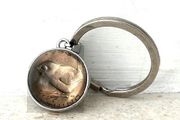 Penny Farthing Globe Keyring
