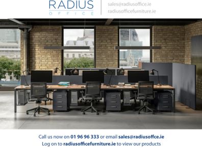 6-Person Bench Desking Pod with Desk Screens, Cable Trays & Power Modules