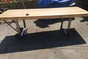 Heavy duty table was used in a sign design factory