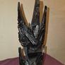 Carved Wooden Indonesian Garuda Bird Statue Image 3