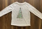 Sequinned Merry & Bright Christmas T-shirt: 31-32