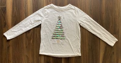 Sequinned Merry & Bright Christmas T-shirt: 31-32" / 10-11yrs / 11-12yrs / size 6 / size 8