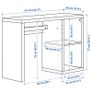 IKEA Kallax white Desk Image 2