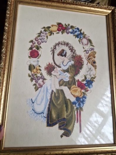 framed cross stitch