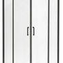 BESCO Shower Enclosure Quadrant Balck 80x80x190cm Image 3