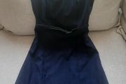 Office dress dark blue - 34/XS