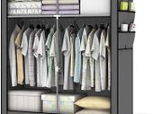 Canvas Fabric Wardrobe 108x45x170 Cm - Free Delivery Nationwide