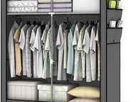 main image for ad Canvas Fabric Wardrobe 108x45x170 Cm - Free Delivery Nationwide