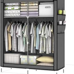 Canvas Fabric Wardrobe 108x45x170 Cm - Free Delivery Nationwide