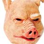 Novelty Pig Latex Mask, One Size,Pink Image 2