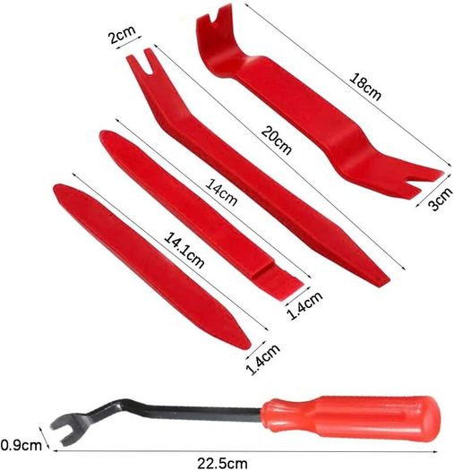 5 Pieces Trim Panel Tools,Panel Remover Tool,Car Door Trim Panel Tools,Auto Radio Door Clip Panel,for Trimming Vehicle Audio/Radio,Door Panel,Window and..