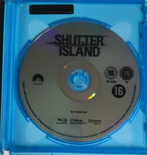 Shutter Island (Martin Scorsese Film) [2010] Leonardo DiCaprio and Mark Ruffalo, Ben Kingsley, Max von Sydow & Michelle Williams [Blu-ray Movie]