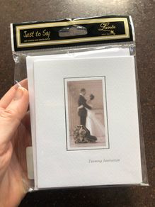 4 x Evening wedding invitations