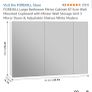 Wall mounted mirror bathroom cabinet Image 2