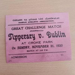 Reproduction Tipperary v. Dublin Match Ticket