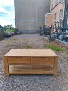 EZ Living Solid Oak Coffee Table