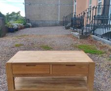 EZ Living Solid Oak Coffee Table