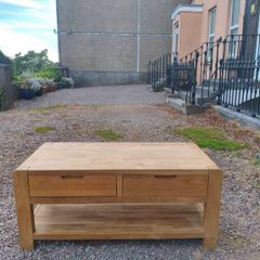 EZ Living Solid Oak Coffee Table