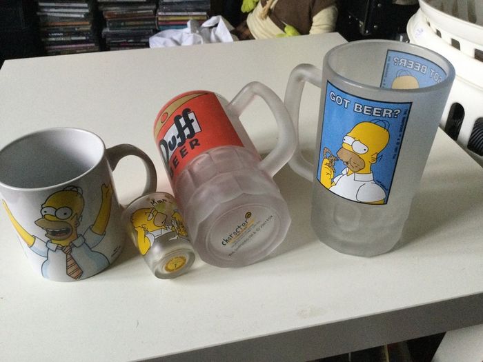 Mugs Simpson and Shot Glass