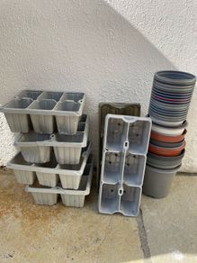 Garden plant pots