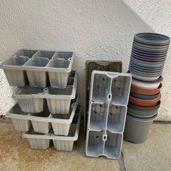 Garden plant pots