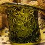 1950s USA, Fenton Olive Green Glass Top hat Image 2