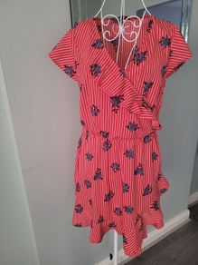 red summer dress