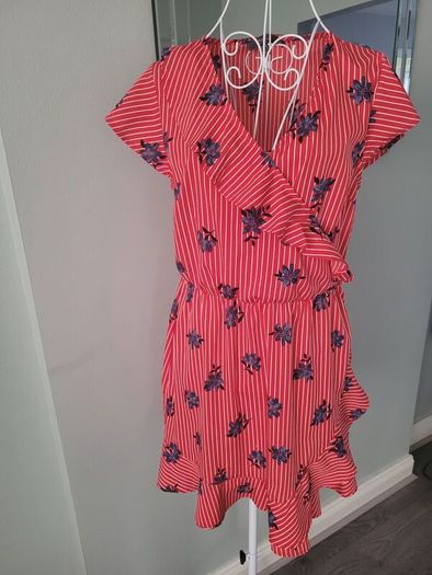 red summer dress